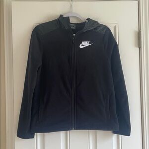 Nike Boys Black Fleece Jacket Sz XL